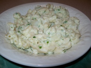Salade macaroni et patates