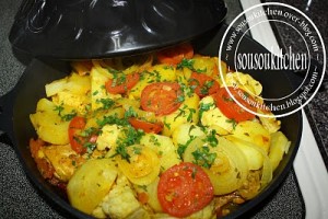 Tajine de poulet au chou-fleur