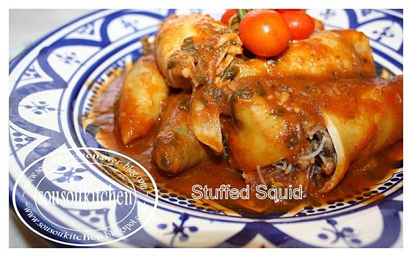 Recette : Calamars farcis Un plat typiquement méditerranéen qui est riche de plusieurs sortes de fruits de mer : crevettes, calamars et pieuvre. Les calamars sont farcis de plusieurs ingrédients dont je vous laisse...