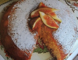 Gâteau aux figues et à l'orange