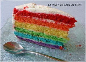 Gâteau arc-en-ciel