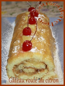 Gâteau roulé au citron
