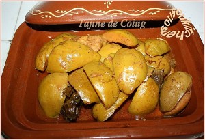 Tajine de coings et miel