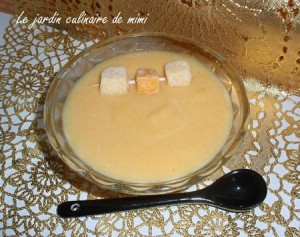 Velouté à la courge (potiron)